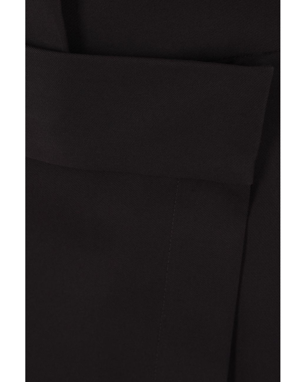 Loewe Black Asymmetric High-Waisted Wrap Skirt