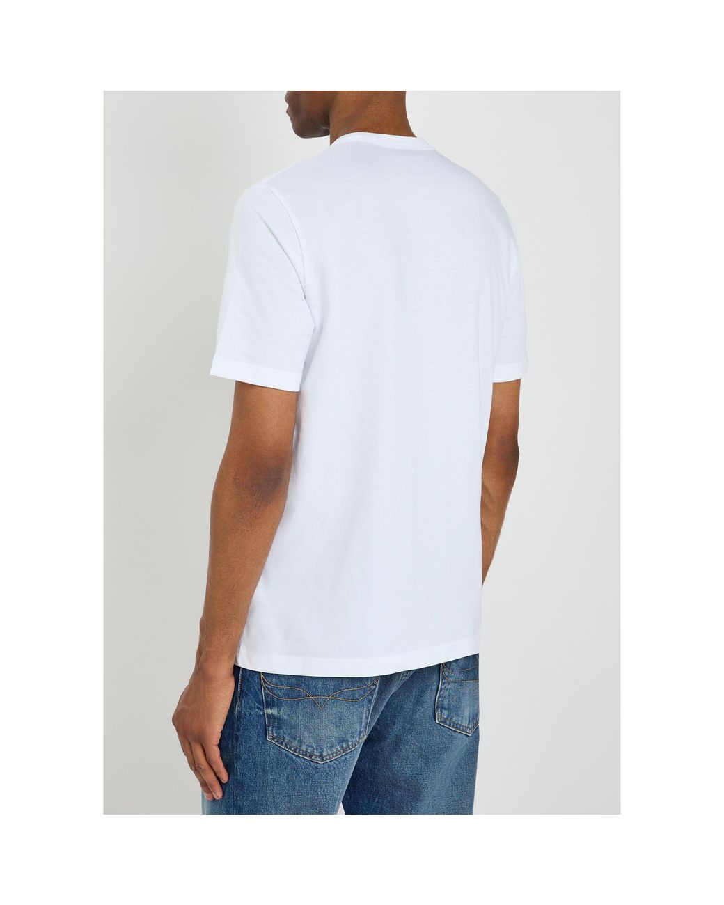 Paul Smith White Cotton Short-Sleeve T-Shirt for men