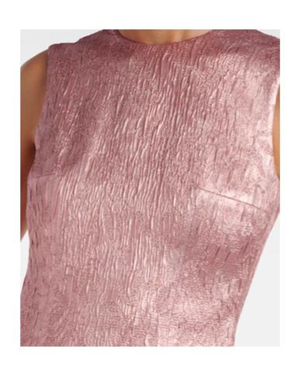 Emilia Wickstead Pink Nodin Open-Back Cloque Gown