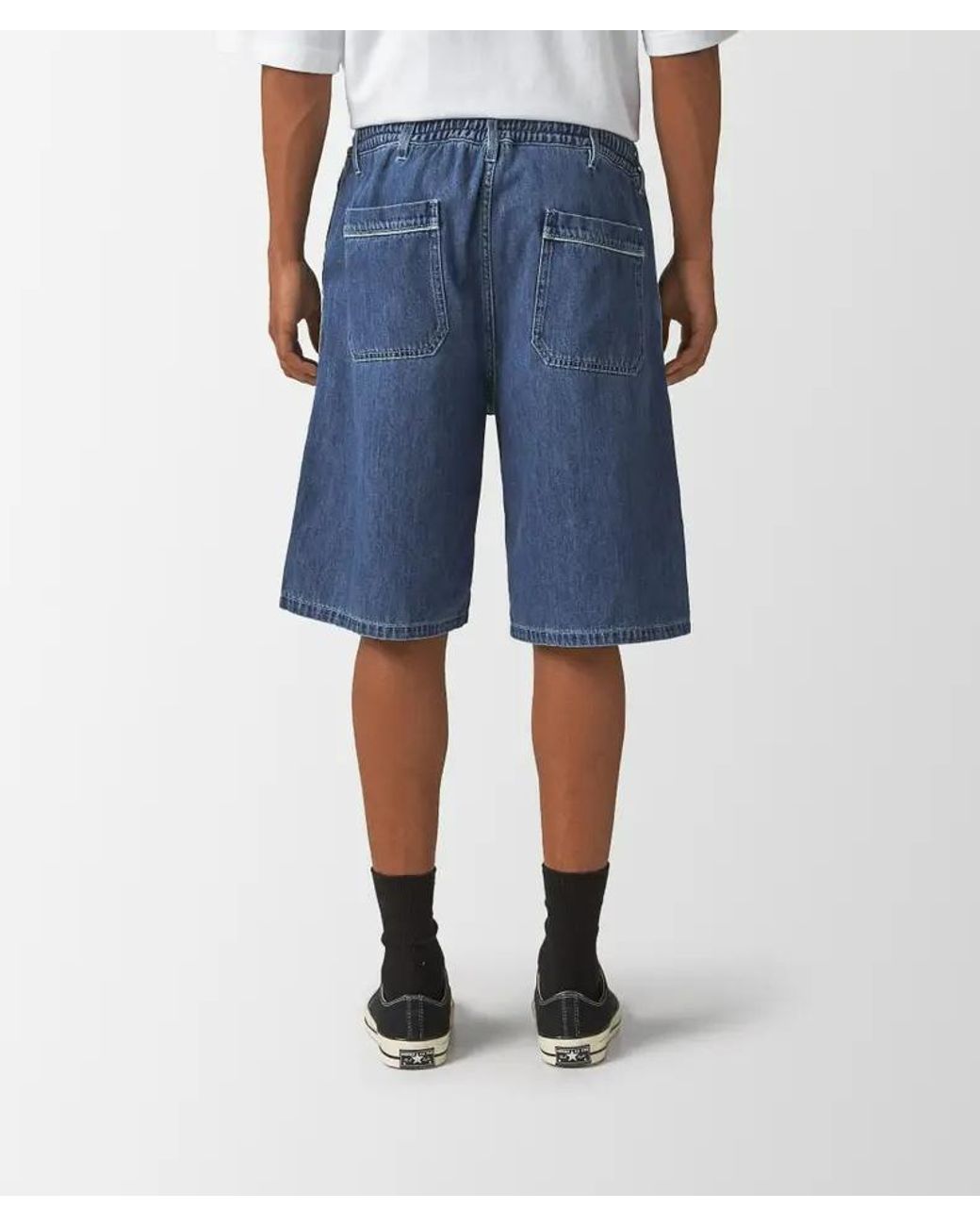 Marni Blue Elastic Waist Denim Shorts for men