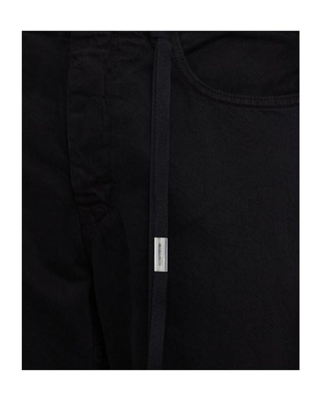Ann Demeulemeester Black Modes 5-Pocket High Waist Straight Pants for men