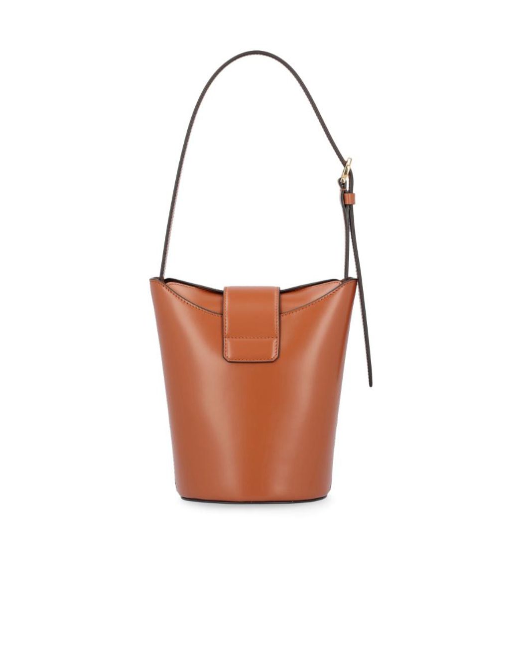 Ferragamo White Trifolio Shoulder Bucket Bag