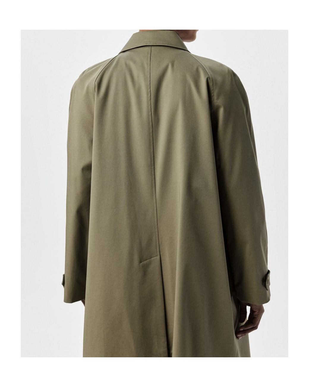 Anine Bing Green Lapel Long Sleeve Coat