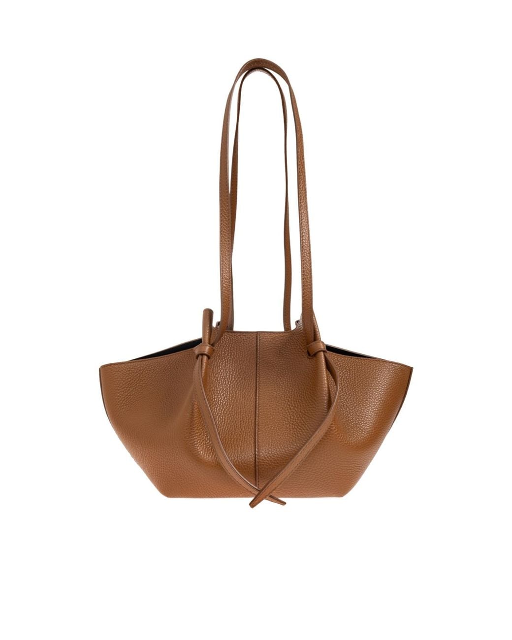 Yuzefi Brown Double-Handle Shoulder Bag