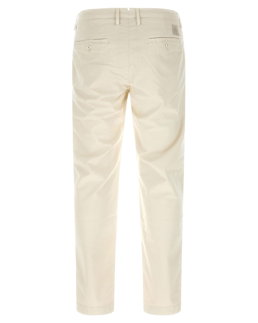 Jacob Cohen Natural Logo Plaque Straight-Leg Trousers for men