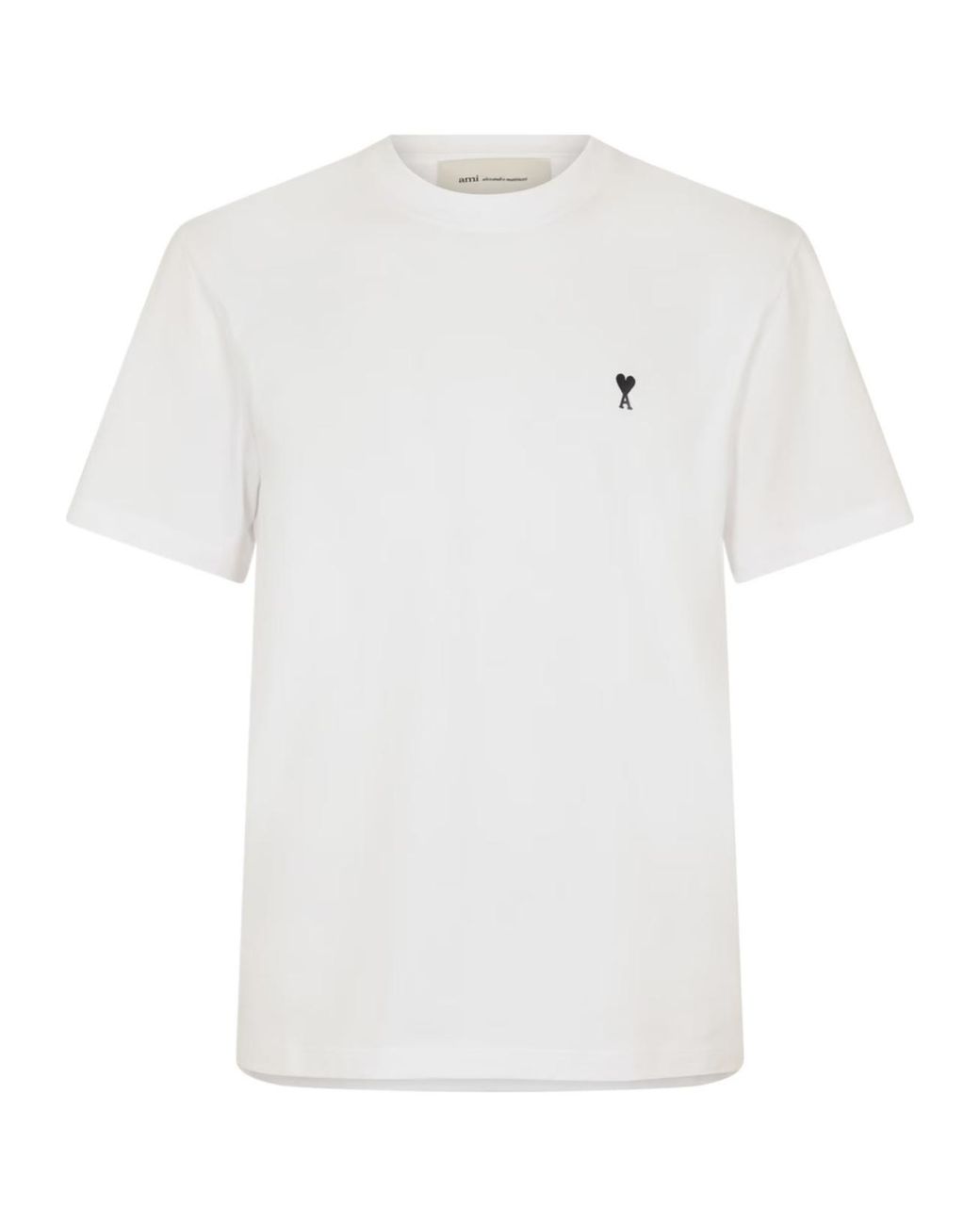 AMI White Logo Short-Sleeved T-Shirt for men