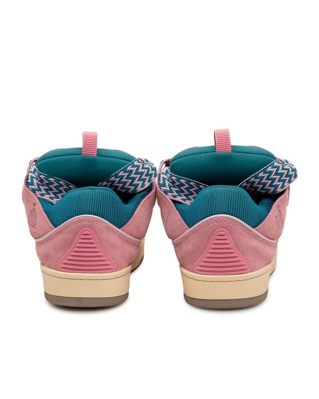 Lanvin Pink Curb Lace-Up Sneakers for men