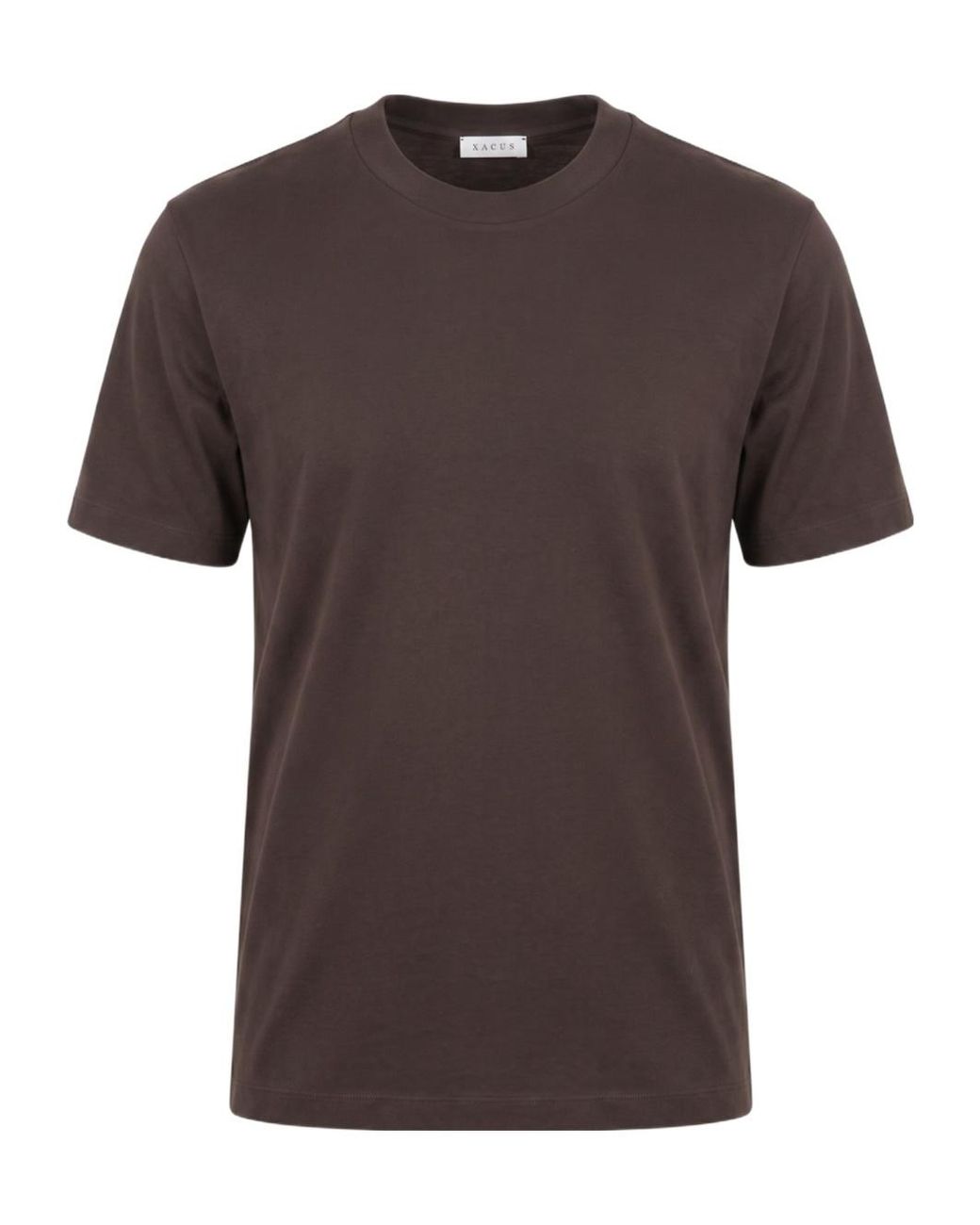 Xacus Brown Crew-Neck Short-Sleeve T-Shirt for men