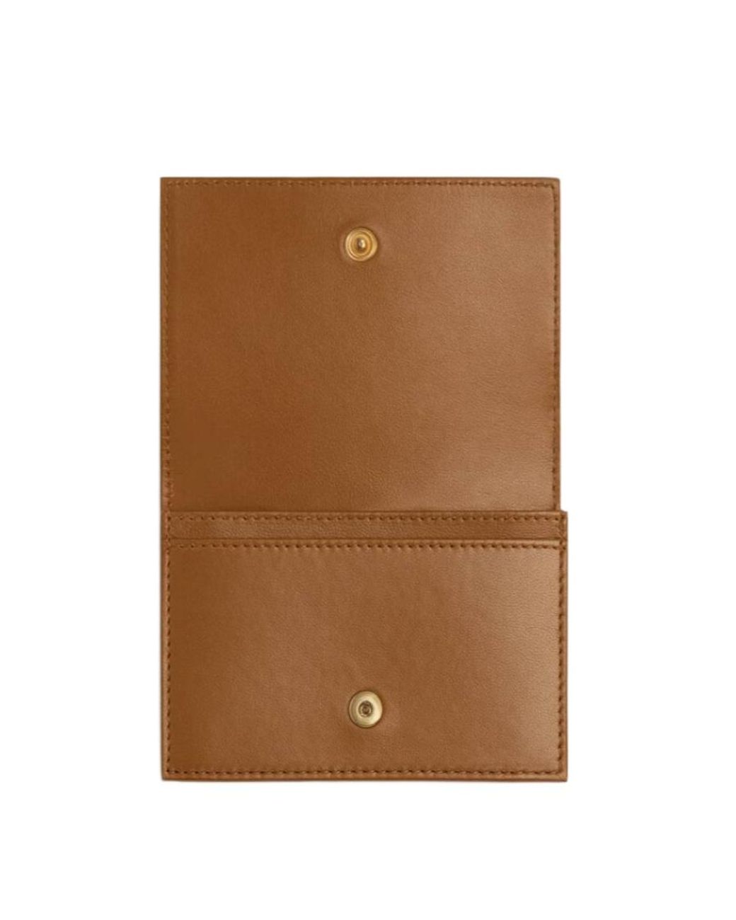 Bottega Veneta Brown Intrecciato Business Card Case