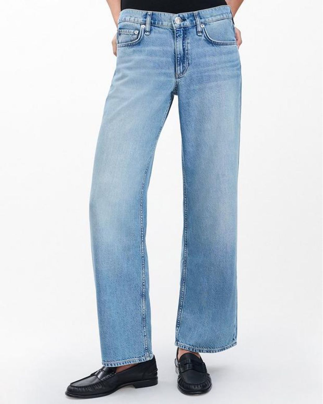Rag & Bone Blue Belt Loop Jeans