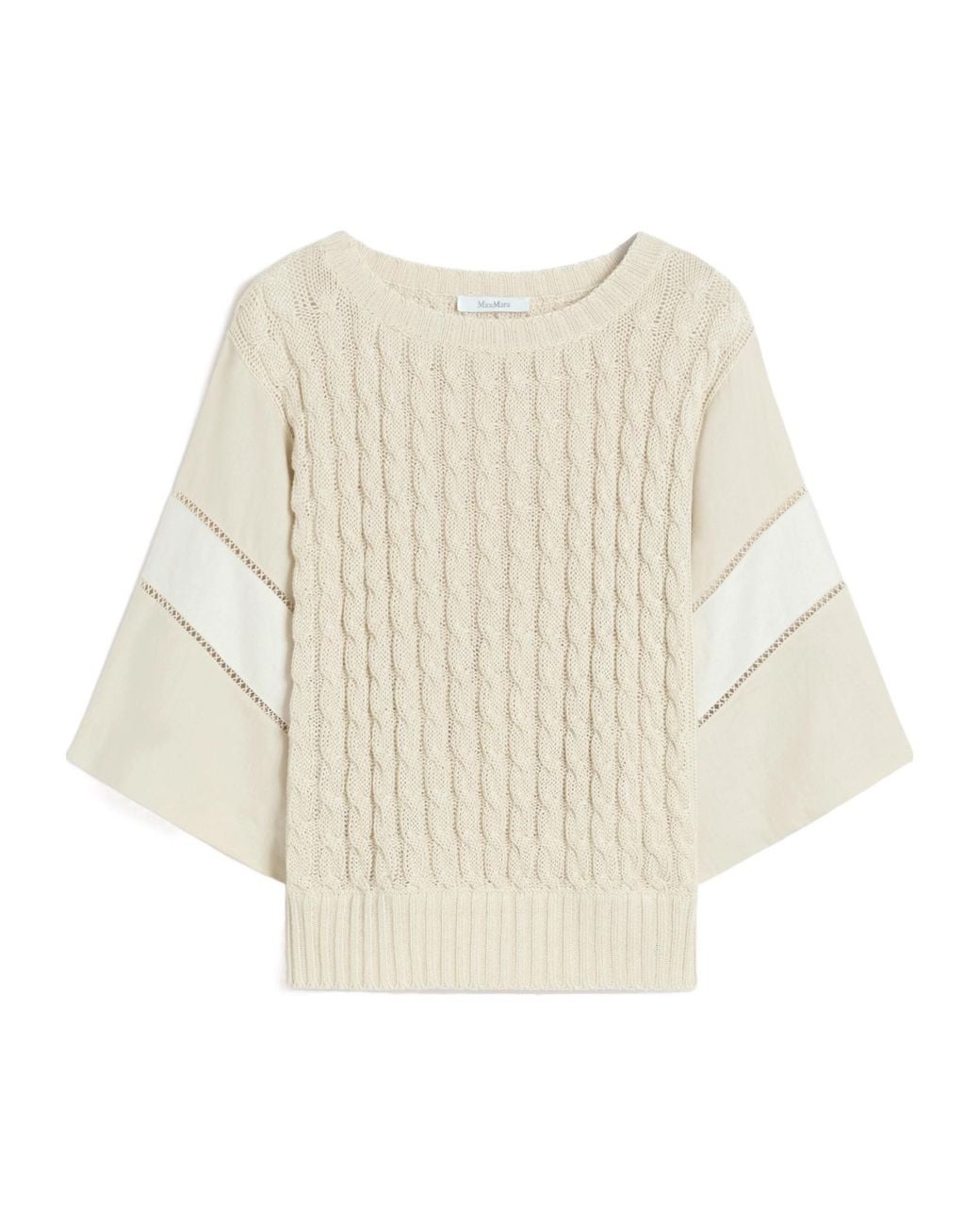 Max Mara Natural Scatola Short-Sleeved Knitted Top