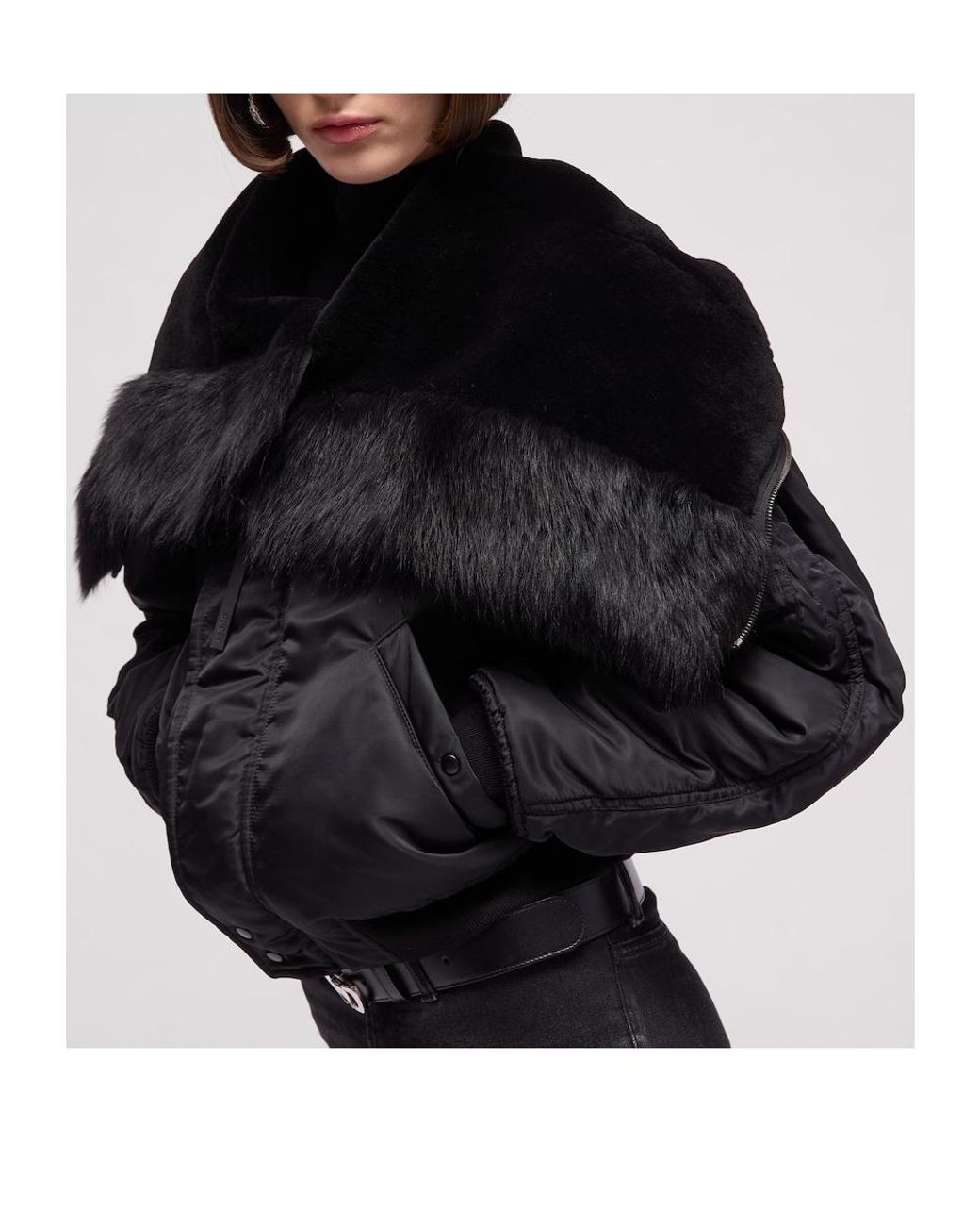 Gucci Black Padded Bomber Jacket