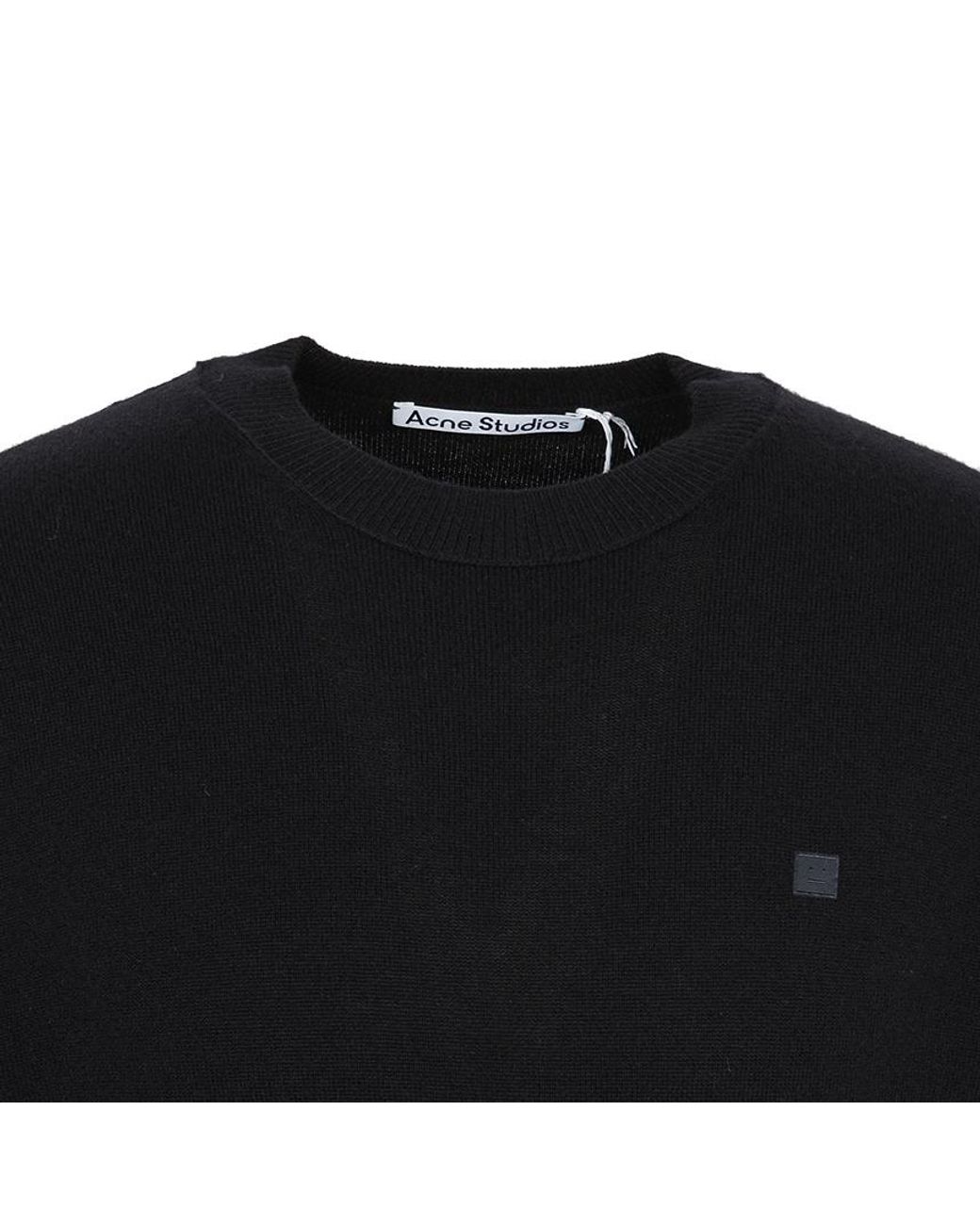 Acne Black Long Sleeved Jumper for men