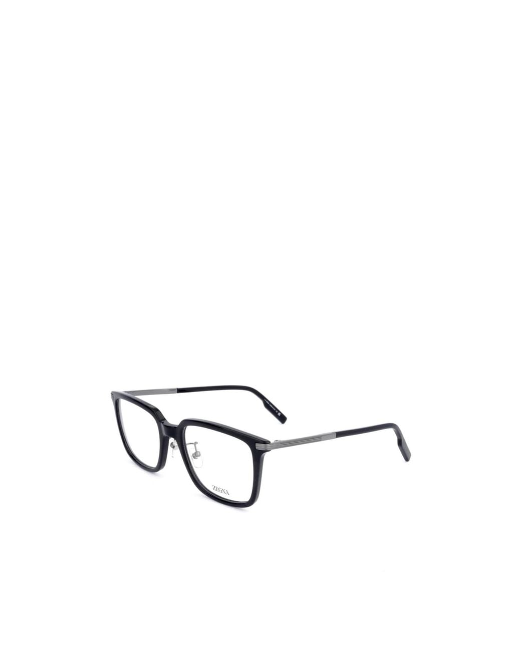 Zegna White Square Frame Glasses for men