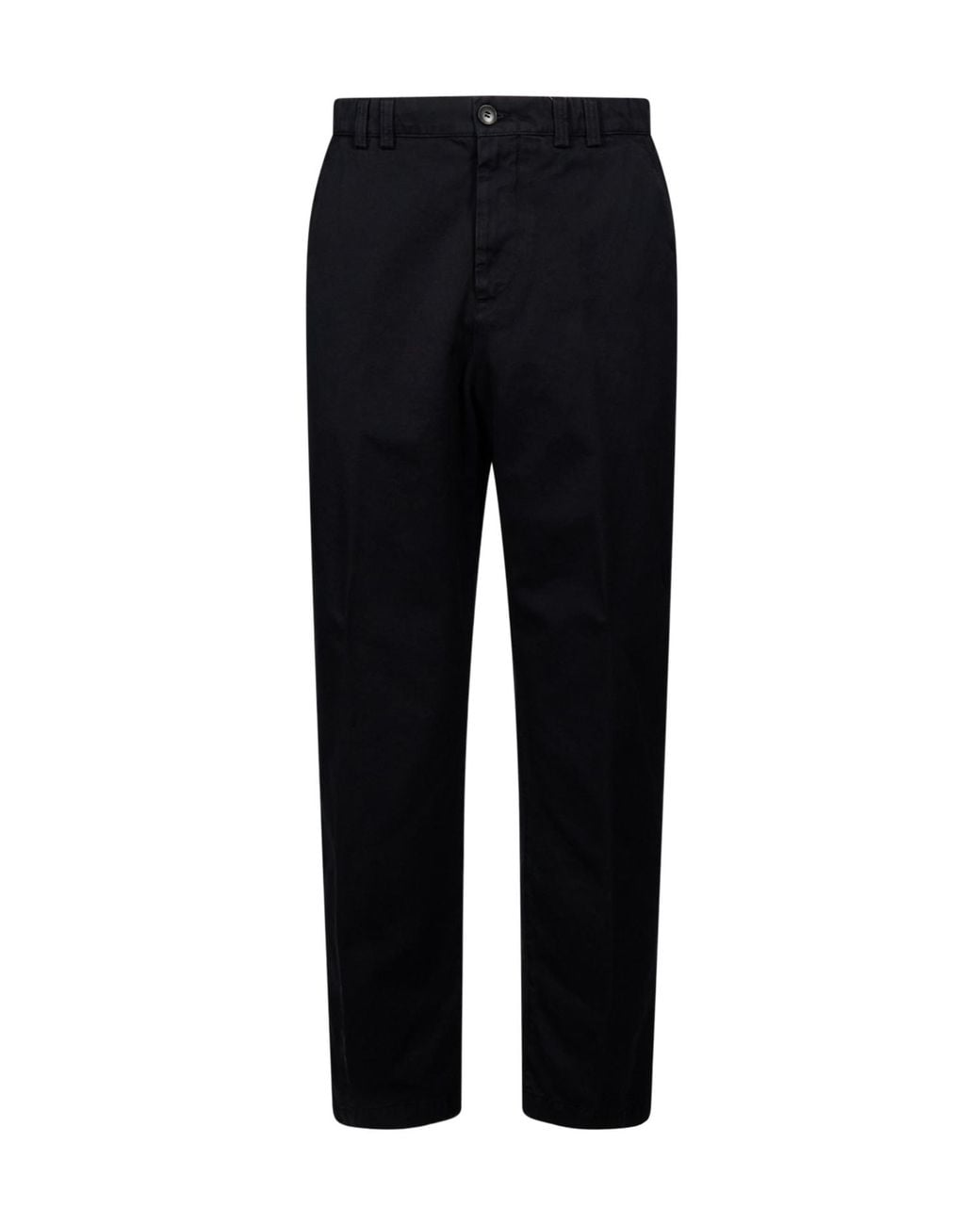 Canali Black Straight-Leg Trousers for men