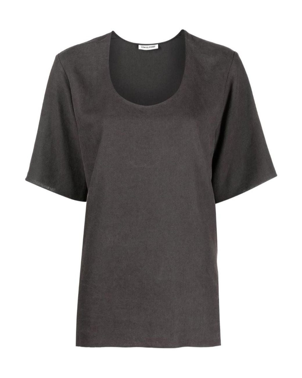 Low Classic Black Scoop-Neck Short-Sleeve T-Shirt
