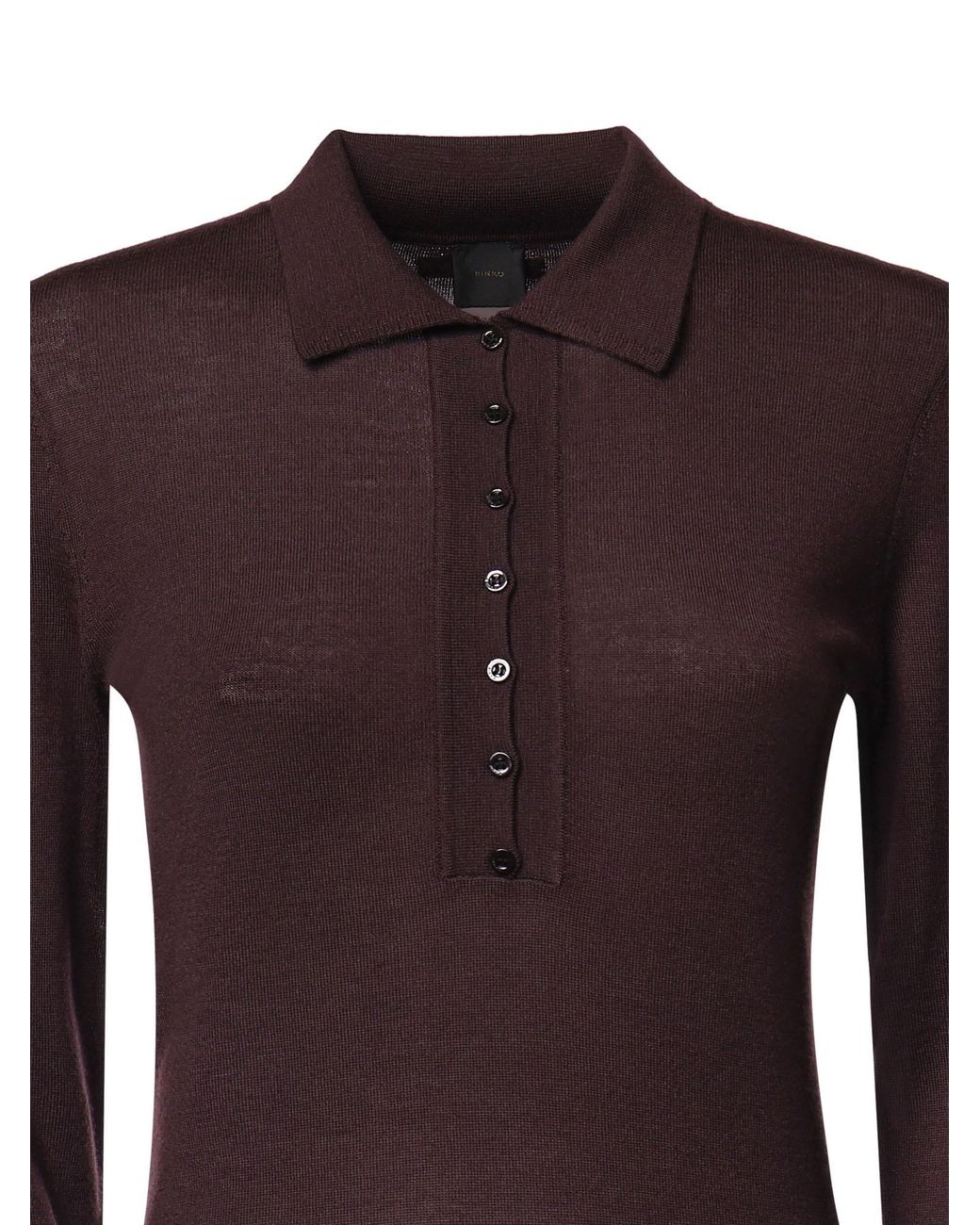 Pinko Purple Long-Sleeve Buttoned Bodysuit