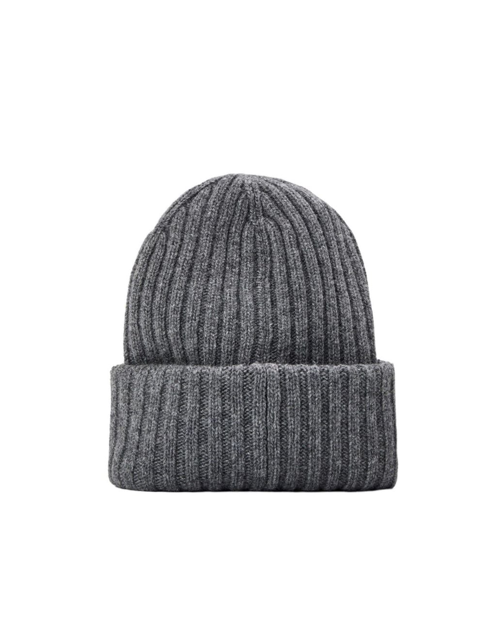 Ganni Purple Solid Knit Beanie
