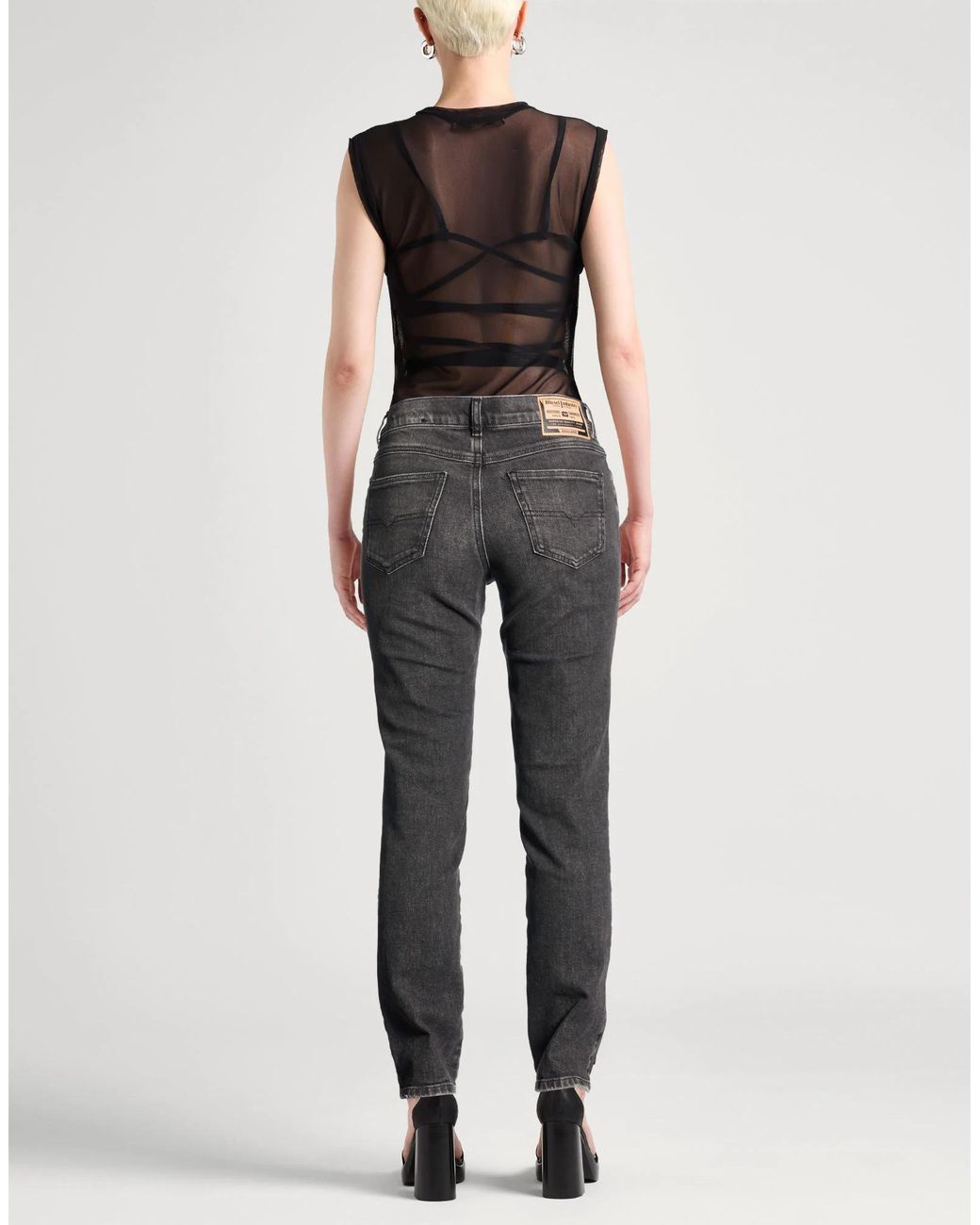 DIESEL Gray Denim Trousers
