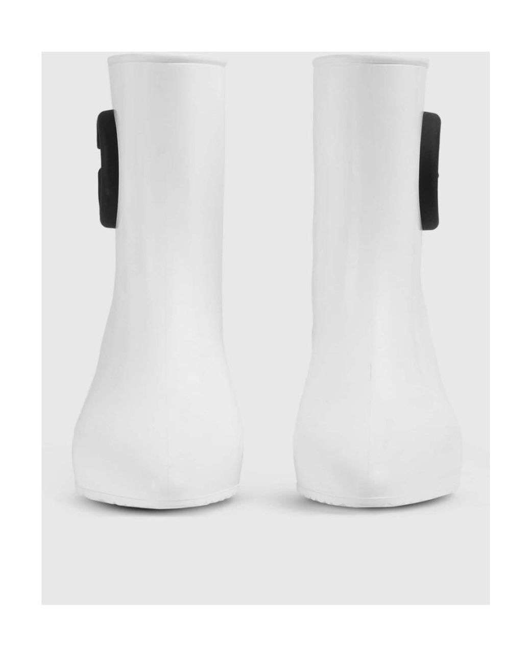 Gucci White Interlocking G Pointed-Toe Boots