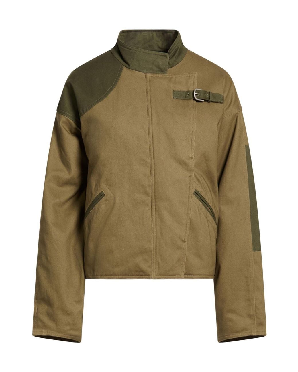Rag & Bone Green Color Block Casual Jacket