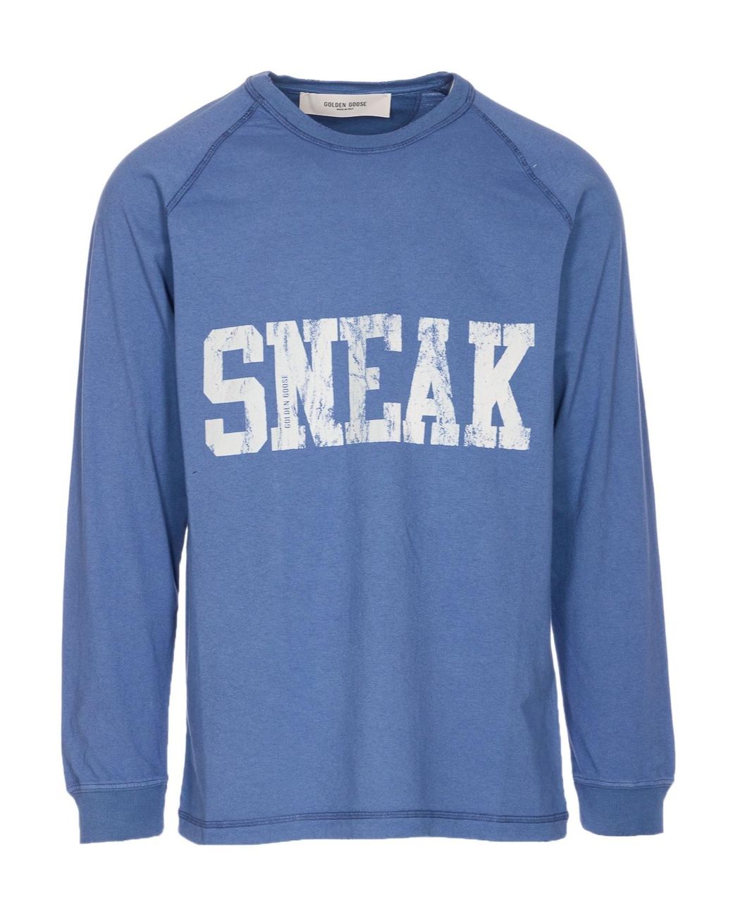 Golden Goose Printed Crewneck Sweatshirt in Blue for Men | Lyst