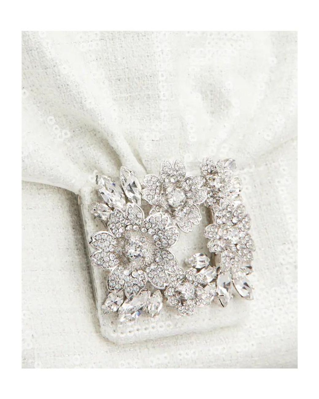 Roger Vivier White Efflorescence Mini Bag