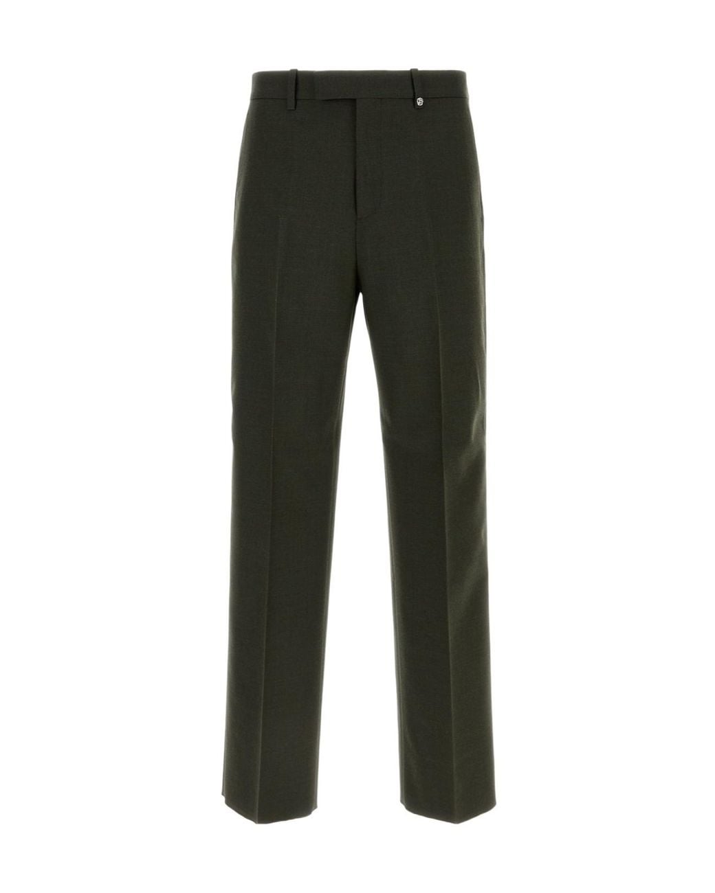 Burberry Gray Straight-Leg Tailored Trousers for men