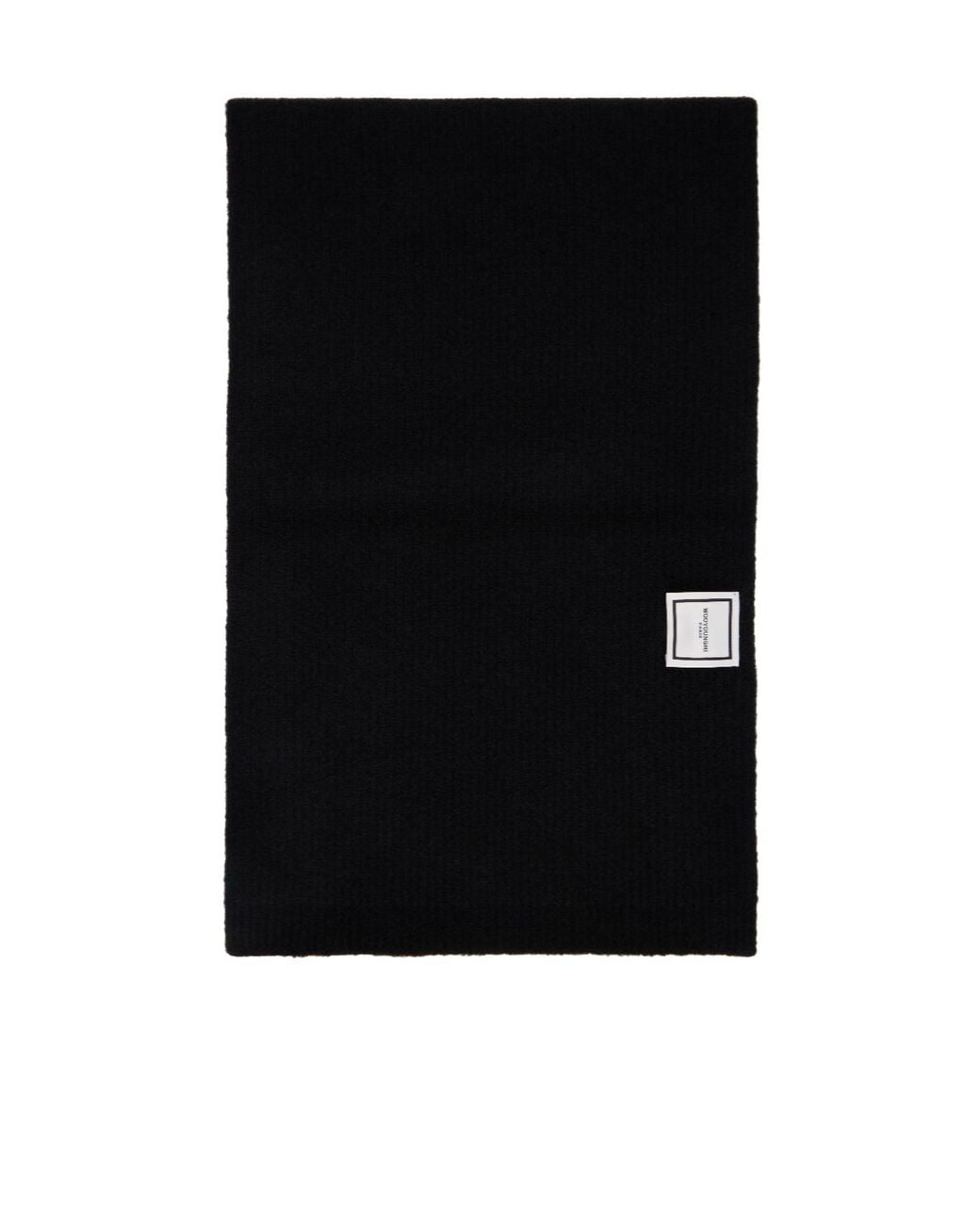 Wooyoungmi Black Rib Scarf for men