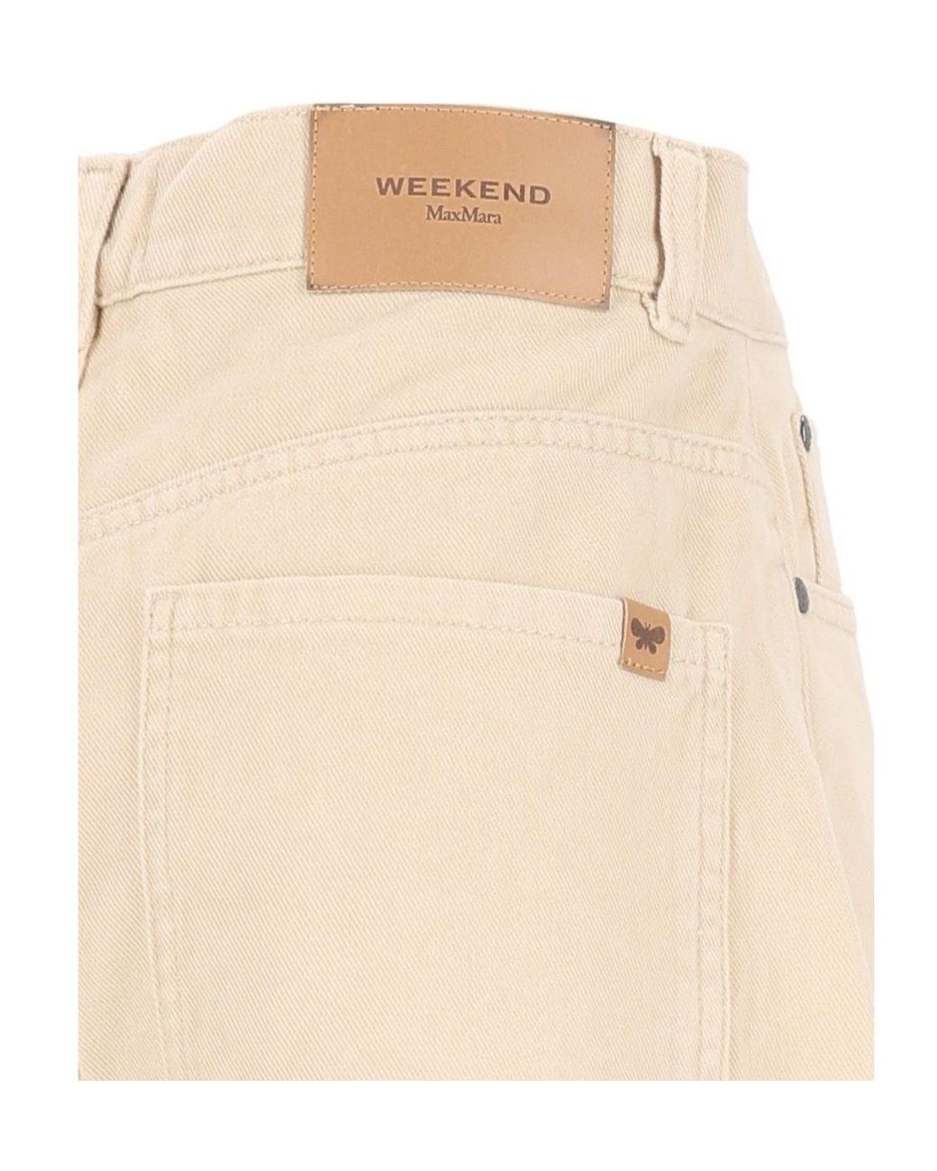 Weekend by Maxmara White Wkdordine Drill Trousers
