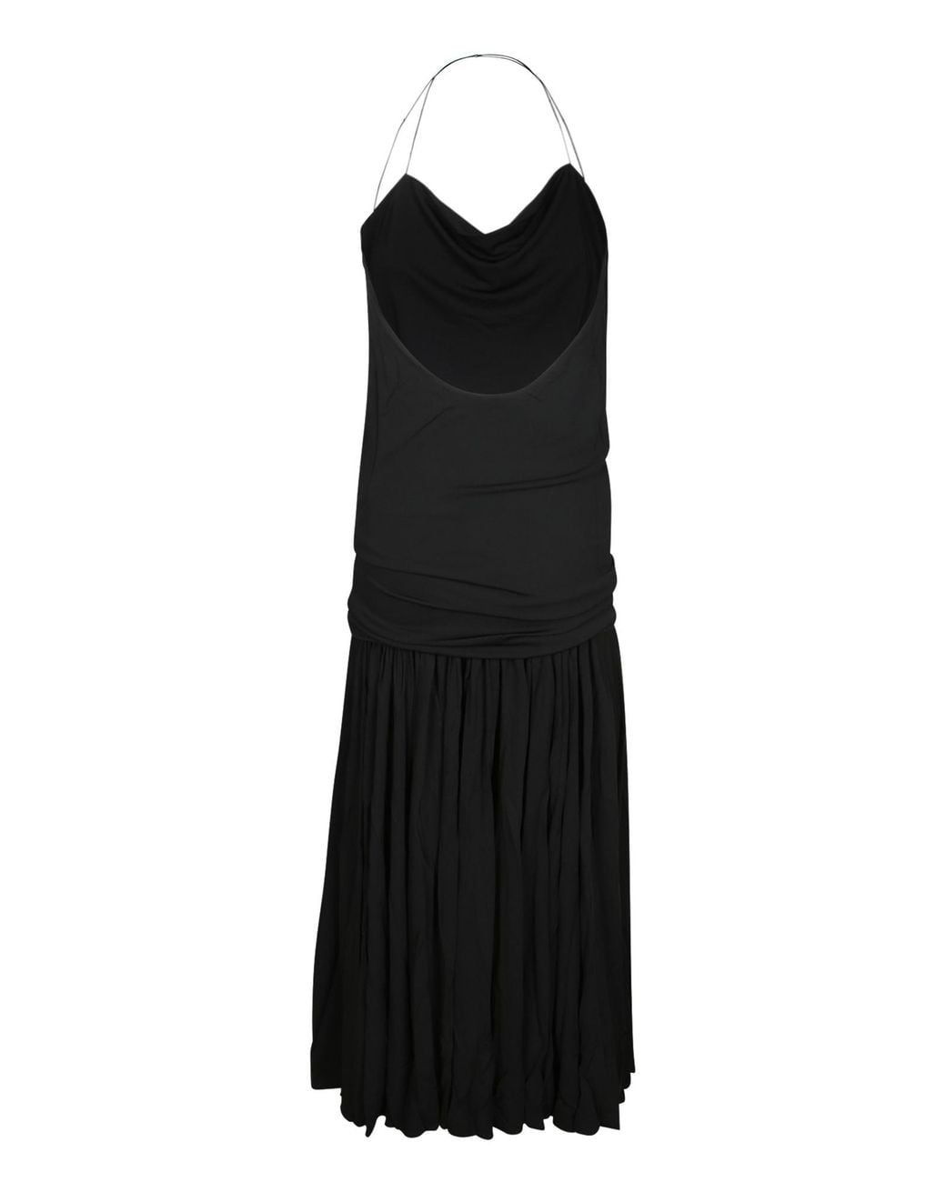 Jacquemus Black The Abiha Gathered Waist Dress