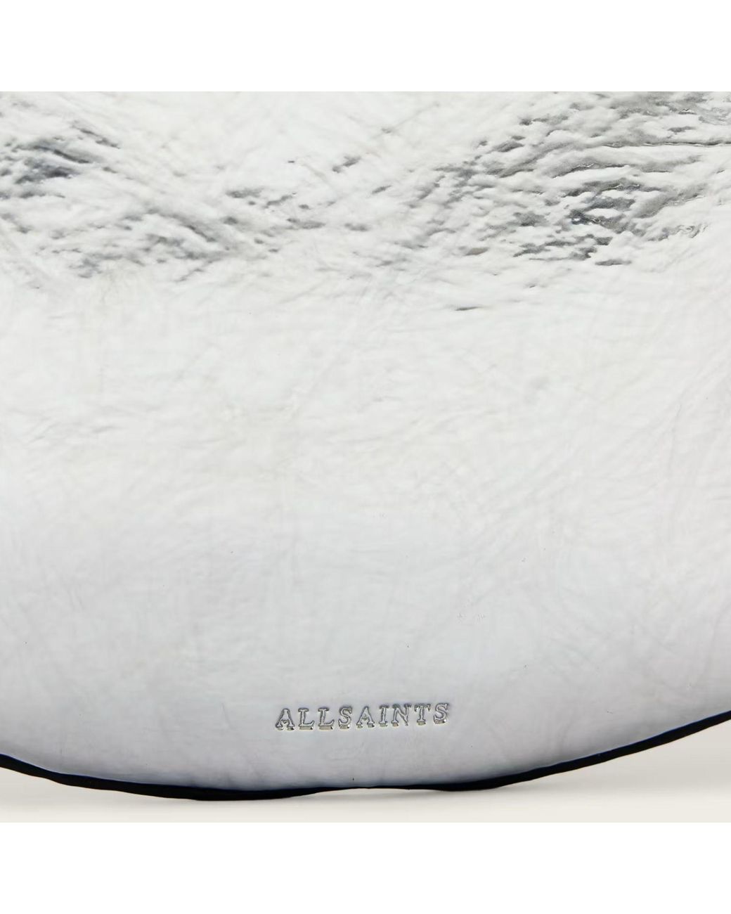 AllSaints Metallic Zipper Shoulder Bag
