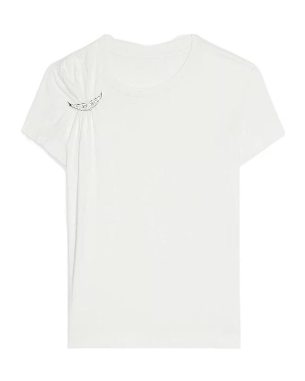 Zadig & Voltaire White Suzan Hc Embellished T-Shirt