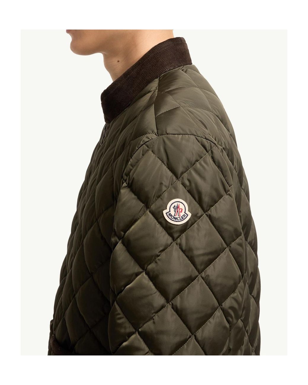 Moncler Green Eclal Short Down Jacket for men