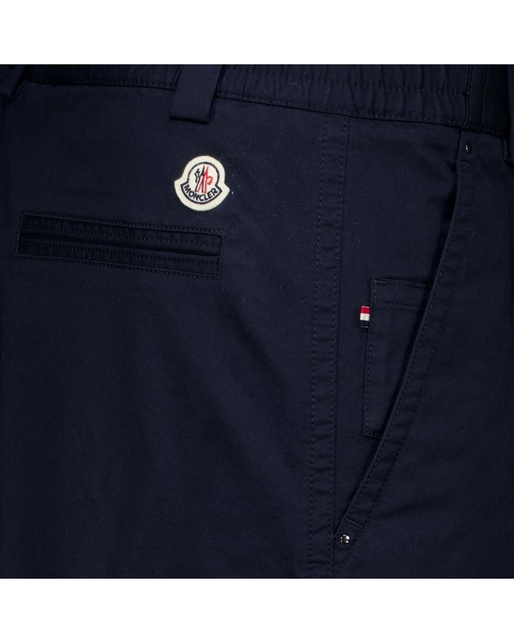 Moncler Blue Straight-Leg Pants for men