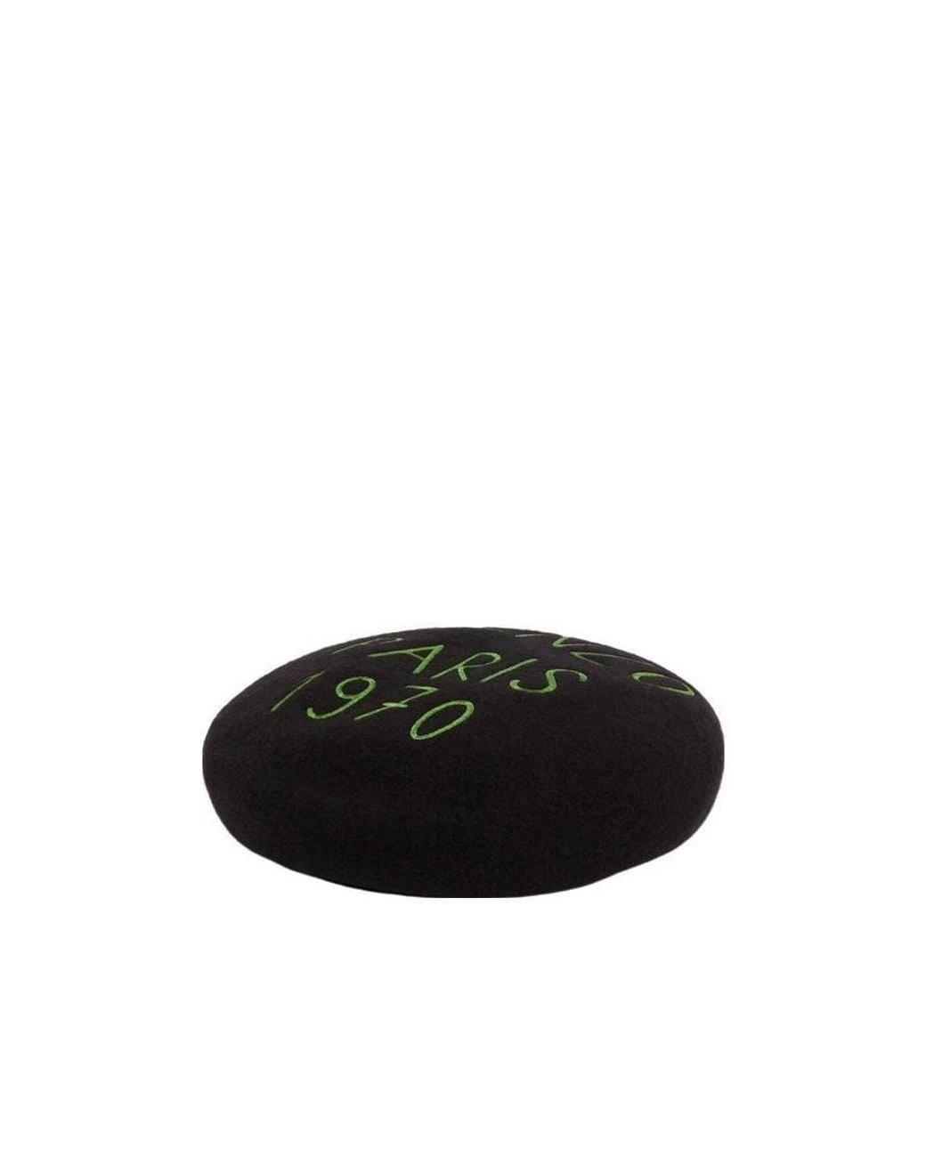 KENZO Black Logo Embroidered Beret