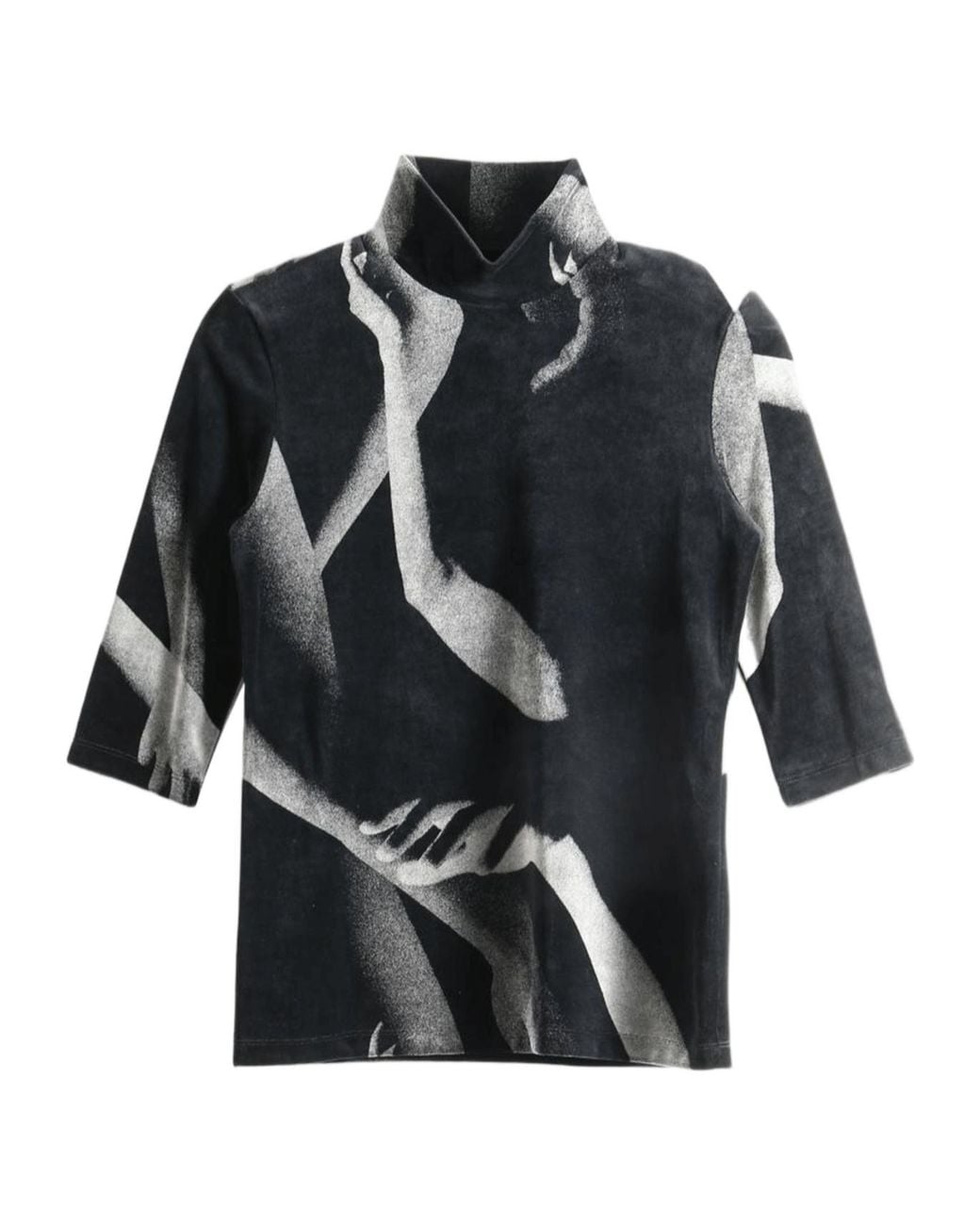 Issey Miyake Black Long-Sleeved Shirt