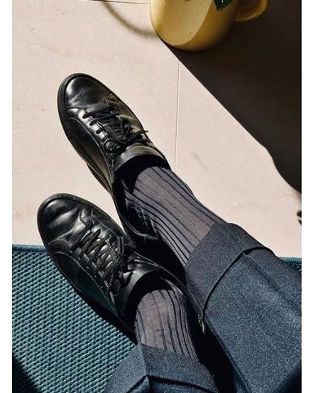 Common Projects Black Achilles Leather Low-Top Sneakers for men