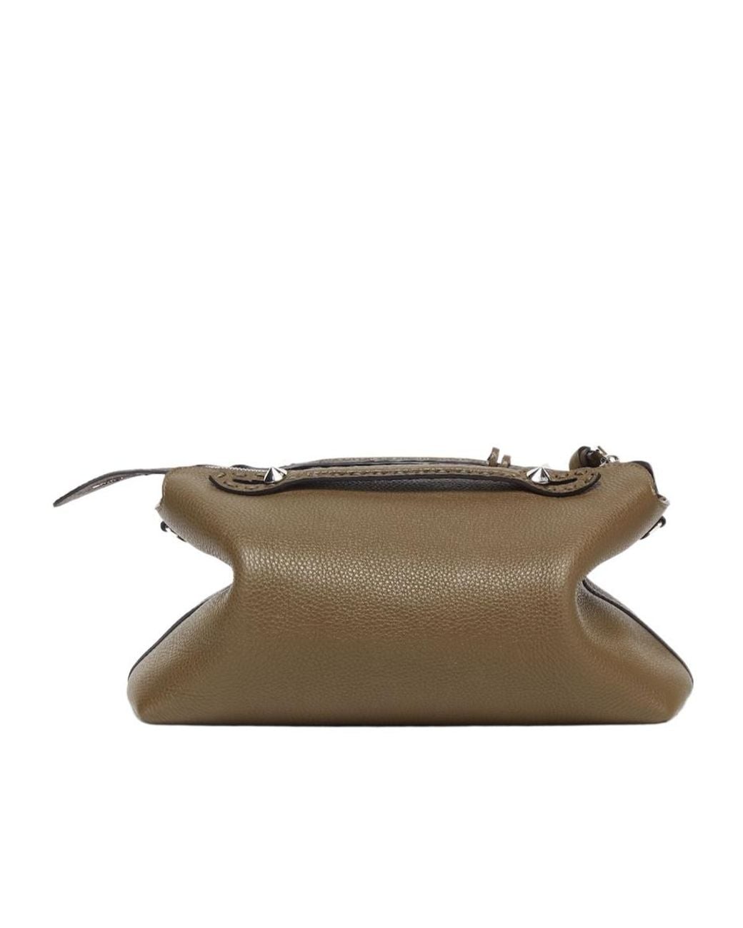Fendi Brown By The Way Selleria Large Shoulder Bag