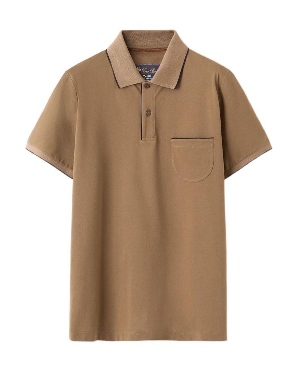 Loro Piana Brown Regatta Polo for men