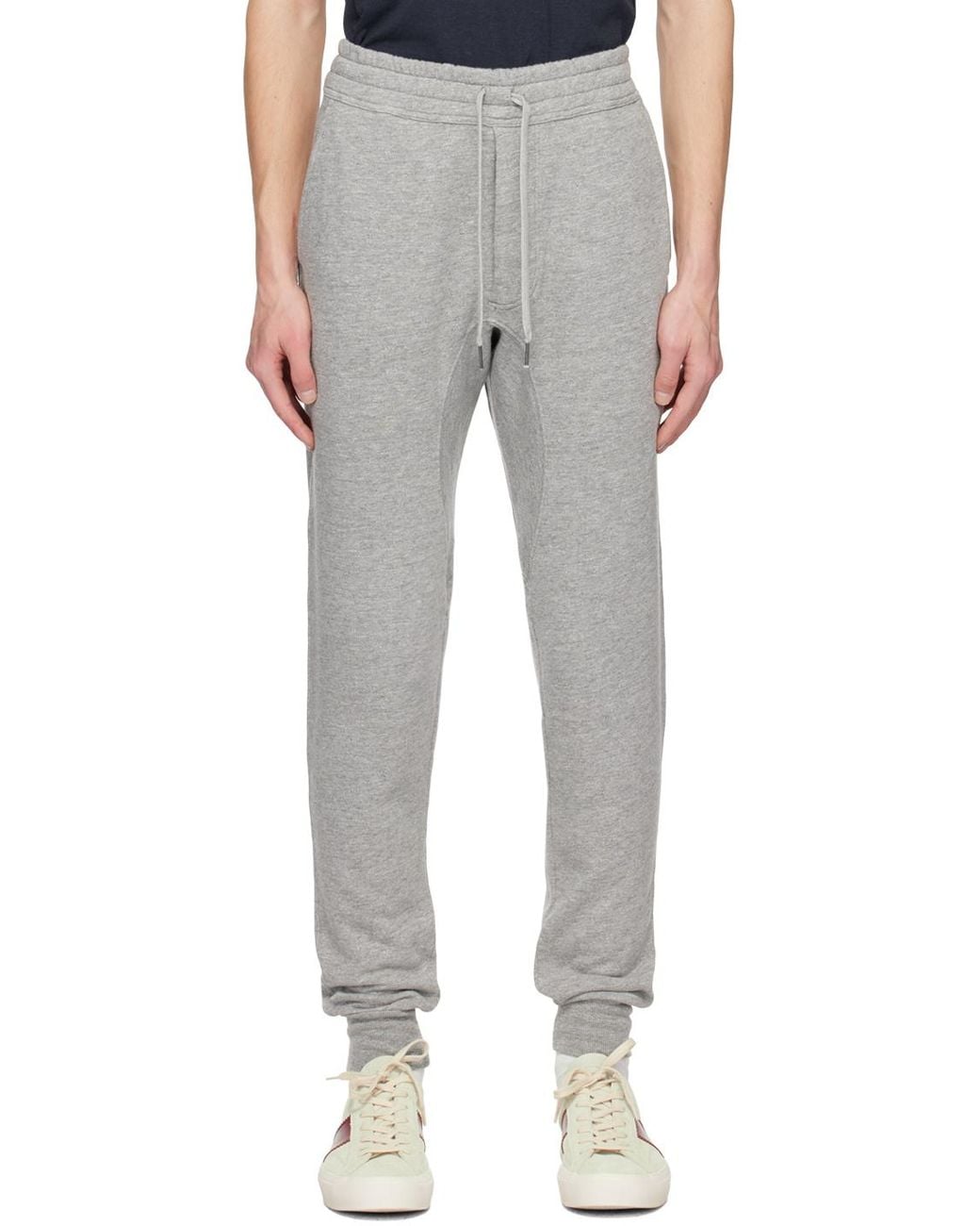 Tom Ford Gray Drawstring-Fastening Track Pants for men