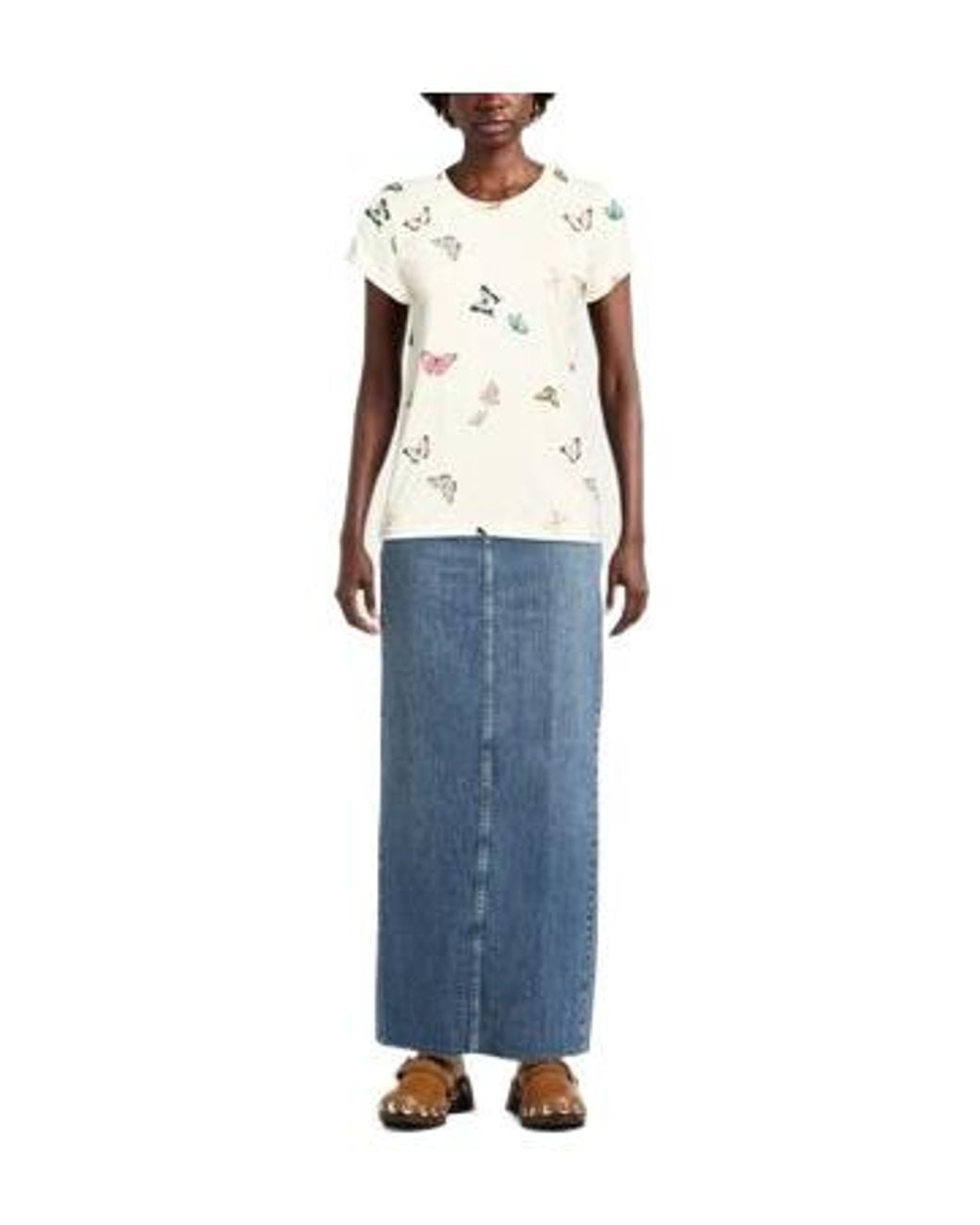 Rag & Bone Natural Crew-Neck Short-Sleeve T-Shirt