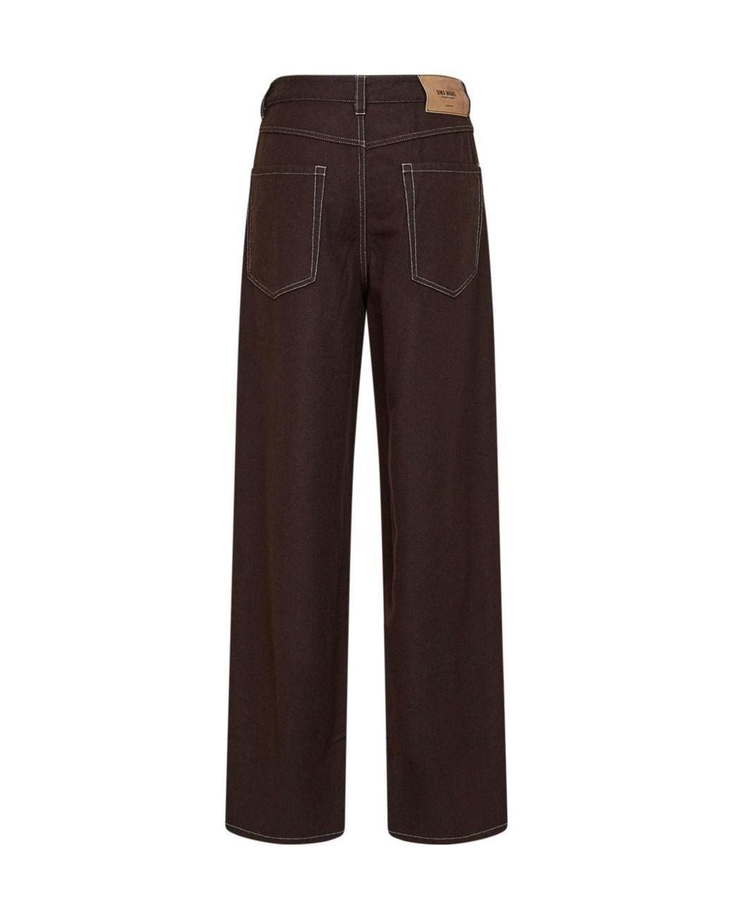 Uma Wang Blue Casual Trousers With Belt Loops