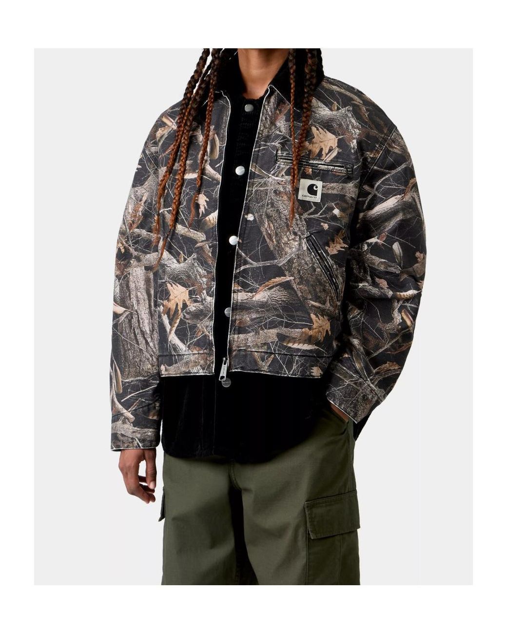 Carhartt Blue Og Detroit Patterned Jacket