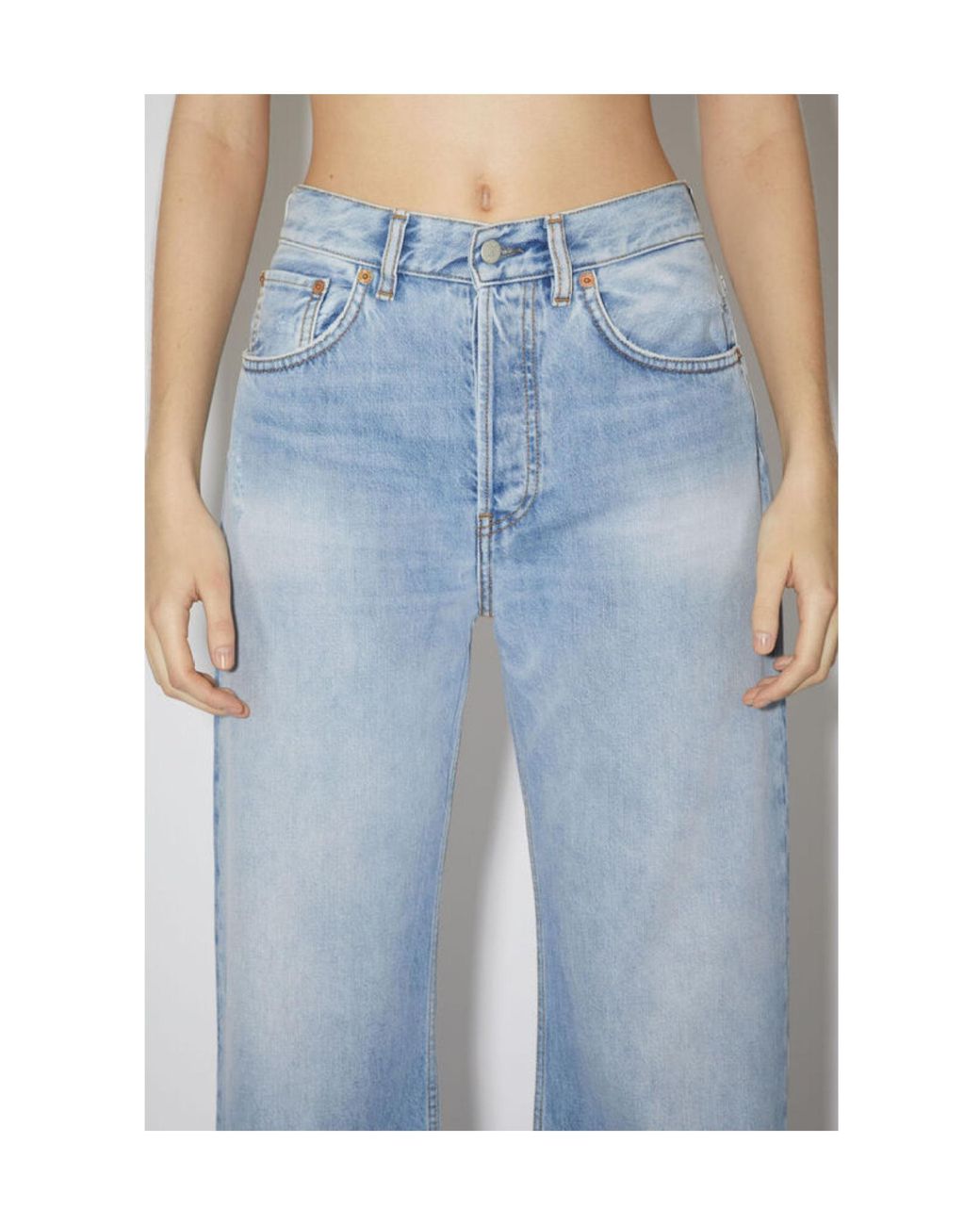 Acne Blue Regular Fit Jeans