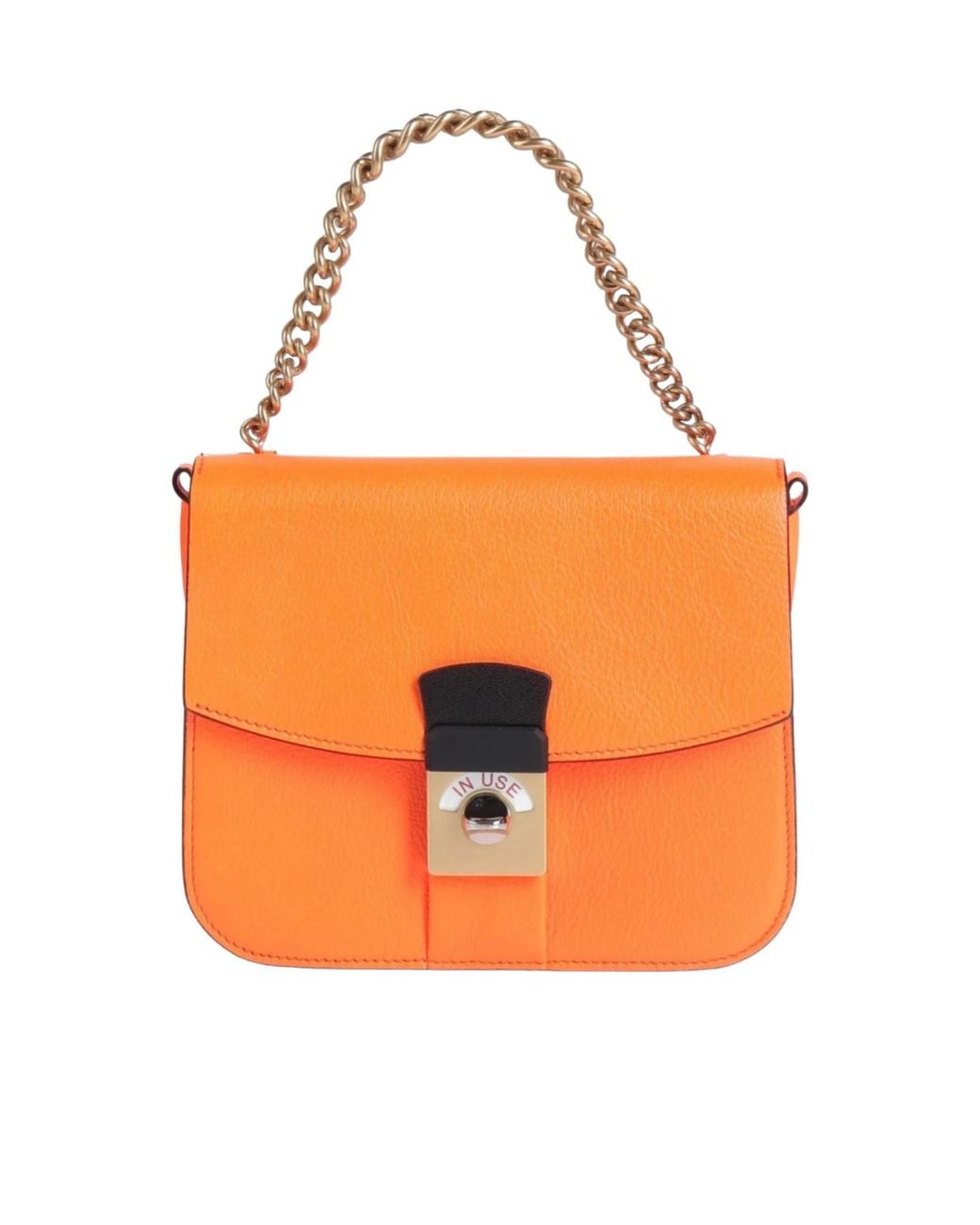 Maison Margiela Orange Small Two-Tone Woven Tote Bag