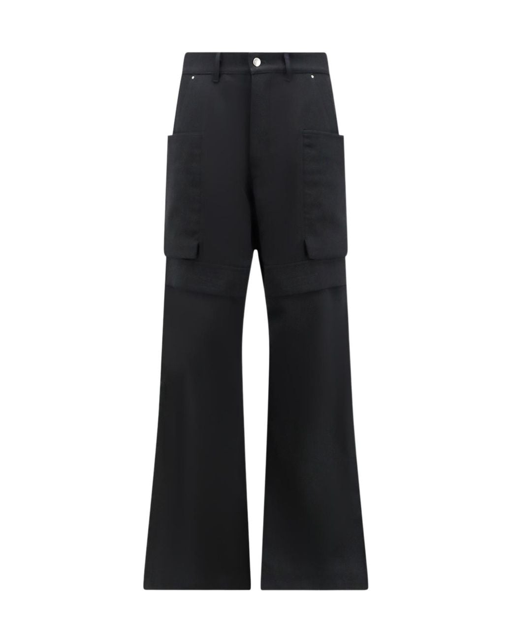 Rick Owens Black Stefan Cargo Wool Pants for men