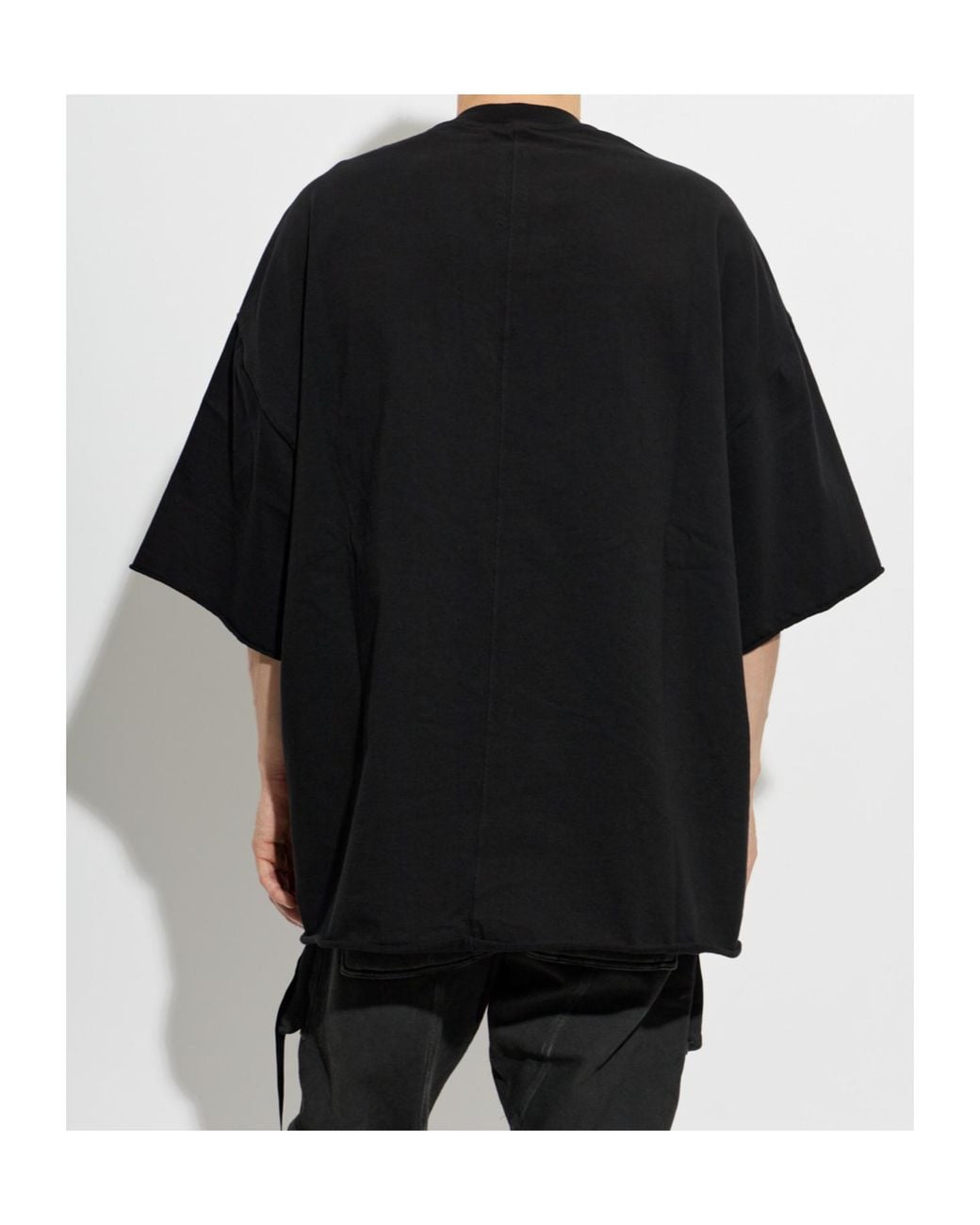 Rick Owens Black Oversized T-Shirt for men
