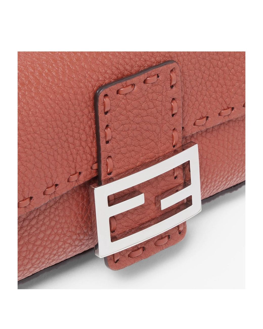 Fendi Red Baguette Mini Shoulder Bag