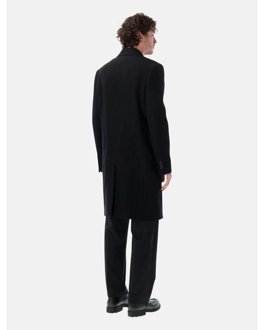 AMI Blue Ami Double-Breasted Tailored Coat for men